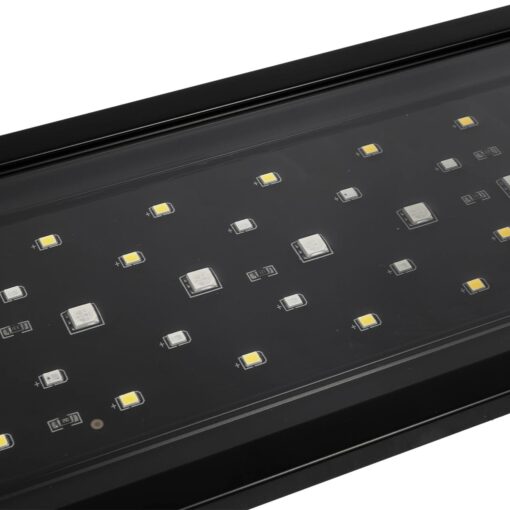 GLOBOSTAR® AQUARIUS 79678 Φωτιστικό Ενυδρείου με Ενσωματωμένο Χειριστήριο LED 12W 600lm 120° AC 220-240V Αδιάβροχο IP44 Πολύχρωμο RGBW Dimmable – Sanan SMD Chip – Μαύρο – Μ30 x Π11 x Υ3cm – 2 Χρόνια Εγγύηση