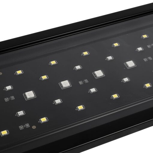 GLOBOSTAR® AQUARIUS 79679 Φωτιστικό Ενυδρείου με Ενσωματωμένο Χειριστήριο LED 16W 800lm 120° AC 220-240V Αδιάβροχο IP44 Πολύχρωμο RGBW Dimmable – Sanan SMD Chip – Μαύρο – Μ45 x Π11 x Υ3cm – 2 Χρόνια Εγγύηση