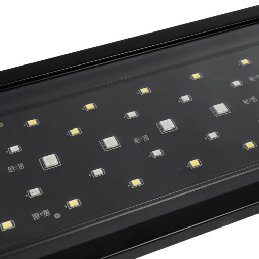 GLOBOSTAR® AQUARIUS 79681 Φωτιστικό Ενυδρείου με Ενσωματωμένο Χειριστήριο LED 22W 1100lm 120° AC 220-240V Αδιάβροχο IP44 Πολύχρωμο RGBW Dimmable – Sanan SMD Chip – Μαύρο – Μ75 x Π11 x Υ3cm – 2 Χρόνια Εγγύηση