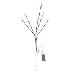 Alternative view of GLOBOSTAR® BRANCH 79800 Μοντέρνο Επιτραπέζιο Φωτιστικό LED 3W 300lm 360° με 2 x ΑΑ Μπαταρίες DC 3V IP20 Ψυχρό Λευκό 6000K - DIODE - Καφέ & Μπεζ - Μ62.5 x Π62.5 x Υ70cm - 2 Χρόνια Εγγύηση