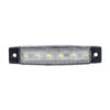GLOBOSTAR® SIDEMARKER 79900 Φώτα Όγκου Οχημάτων LED 1.5W 150lm 120° DC 10-30V Αδιάβροχο IP66 Ψυχρό Λευκό 6000Κ – 6 x SMD2835 Sanan Chip – Μ9.5 x Π2 x Υ1.1cm – 1 Χρόνο Εγγύηση