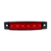 GLOBOSTAR® SIDEMARKER 79901 Φώτα Όγκου Οχημάτων LED 1.5W 75lm 120° DC 10-30V Αδιάβροχο IP66 Κόκκινο – 6 x SMD2835 Sanan Chip – Μ9.5 x Π2 x Υ1.1cm – 1 Χρόνο Εγγύηση