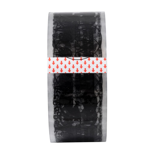 GLOBOSTAR® PACKAGING 79960 Αυτοκόλλητη Ταινία Συσκευασίας Υψηλής Ποιότητας Φάρδους 5.5cm & Μήκους 150 Μέτρων – Διάφανο & Μαύρο – GLOBOSTAR & ALIEN Design – Μ15000 x Π5.5 x Υ0.01cm