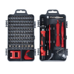 GLOBOSTAR® ELEKIT 79999 Ολοκληρωμένο Mini DIY ΚΙΤ με 115 Μικροεργαλεία σε 1 Βαλιτσάκι για Επισκευές Κινητών Τηλεφώνων, Laptop, Οπτικών & κλπ Μικροεπισκευών