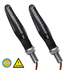 Alternative view of GLOBOSTAR® TURNLIGHT 81753 Φλας Μοτοσυκλέτας LED 1W/2W 110lm/220lm 120° DC 12V Αδιάβροχο IP65 Πορτοκαλί - Μ11 x Π2.3 x Υ1.9cm - Πακέτο 2 Τεμαχίων - 1 Χρόνο Εγγύηση