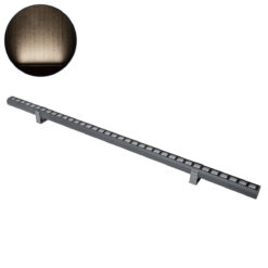 Alternative view of GLOBOSTAR® WASHERPANDA 90584 Μπάρα Φωτισμού Wall Washer LED 36W 4140lm 15° DC 24V Αδιάβροχο IP67 Φυσικό Λευκό 4500K Dimmable - Bridgelux SMD Chip - Γκρι Ανθρακί - Μ100 x Π4 x Υ3.5cm - 3 Χρόνια Εγγύηση