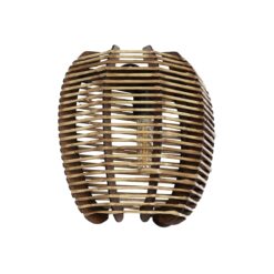 GLOBOSTAR® BOND 205-0050 Boho Φωτιστικό Τοίχου – Απλίκα με Ντουί 1 x E27 AC 220-240V IP20 – Μπεζ – M35 x Π18 x Υ32cm