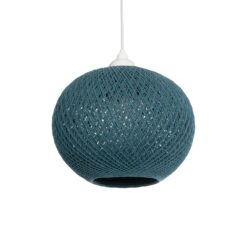 Alternative view of GLOBOSTAR® SOLEI 205-0011 Boho Κρεμαστό Φωτιστικό Οροφής με Ντουί 1 x E27 AC 220-240V IP20 - Τιρκουάζ - M30 x Π30 x Υ26cm