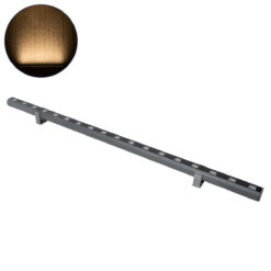 Alternative view of GLOBOSTAR® WASHERPANDA 90579 Μπάρα Φωτισμού Wall Washer LED 18W 1980lm 15° DC 24V Αδιάβροχο IP65 Θερμό Λευκό 2700K Dimmable - Bridgelux SMD Chip - Γκρι Ανθρακί Ματ - Μ100 x Π4 x Υ3.5cm - 3 Χρόνια Εγγύηση