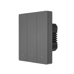 Alternative view of GloboStar® 80089 SONOFF M5-3C-80 SwitchMan Mechanical Smart Switch WiFi & Bluetooth AC 100-240V Max 6A 1320W (2A/Way) 3 Way