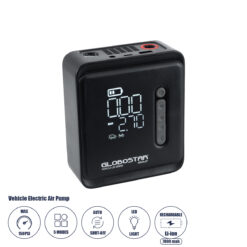 GloboStar® 81490 Φορητή Επαναφορτιζόμενη Ψηφιακή Τρόμπα - Κομπρέσορας Αέρος Αυτοκινήτου & Μοτοσυκλέτας - με Οθόνη LCD & Ενσωματωμένη Επαναφορτιζόμενη Μπαταρία Λιθίου 7800 mAh - Πίεση Αέρος Max 150 PSI - 5 Προγράμματα - Φακό LED - Power Bank με έξοδο USB 2.0 - Φορτιστή Αυτοκινήτου - Μ11.5 x Π5 x Υ13cm - 3 Χρόνια Εγγύηση
