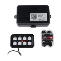 Alternative view of GloboStar® 81503 Ψηφιακό Πάνελ Ελέγχου Φωτισμού DIY Bluetooth για Οχήματα με 8 Διακόπτες On/Off DC 12-24V Max 1200W 60A Αδιάβροχο IP65 Μ12 x Π7 x Υ1.5cm - 2 Χρόνια Εγγύηση