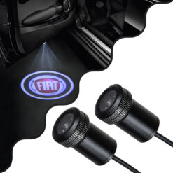 GloboStar® 81606 FIAT Ghost Car Brand Logo Projector – Προτζέκτορας Προβολής Μάρκας Αυτοκινήτου LED CREE XHP35 3W 240lm 120° DC 12V IP20 Ψυχρό Λευκό 6000K