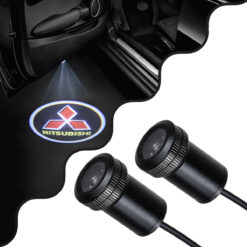 GLOBOSTAR® GHOSTLOGO 81615 Projector Προβολής Μάρκας Αυτοκινήτου "MITSUBISHI" LED 2.5W/5W 100lm/200lm 45° DC 12V Αδιάβροχο IP65 Ψυχρό Λευκό 6000K - CREE XHP35 Chip - Μ2.2 x Π3.4 x Υ2.2cm / Q1.9cm - Πακέτο 2 Τεμαχίων - 1 Χρόνο Εγγύηση