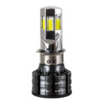 GloboStar® 81661 H4/HS1 KIT Βασικού Φωτισμού Μοτοσυκλέτας 2nd Generation Can-Bus Series LED CREE CXB COB 60W 6000lm DC 8-80V Αδιάβροχο IP67 Ψυχρό Λευκό 8000K