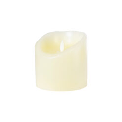 Alternative view of GLOBOSTAR® FIREFLAME 79541 Διακοσμητικό Κερί Παραφίνης με Εφέ Κινούμενης Φλόγας & IR Ασύρματο Χειριστήριο LED 0.5W 25lm 180° DC 3V με 2xAA Μπαταρίες IP20 Θερμό Λευκό 2700K Dimmable - Μπεζ - Μ10 x Π10 x Υ10cm - 2 Χρόνια Εγγύηση