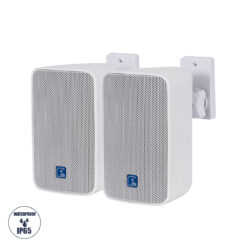 Alternative view of GLOBOSTAR® FDB ES104WT 98001 Επιτοίχιο Παθητικό Ηχείο Εγκαταστάσεων με Μετασχηματιστή 100V & 16Ω - 80W RMS (160W Peak) - 1 x 4" Inches LF & 1 x 0.8" Inches HF - Αδιάβροχο IP46 - Λευκό - Μ14 x Π17 x Υ23cm - Σετ 2 Τεμαχίων - 2 Χρόνια Εγγύηση