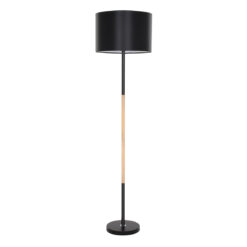 Alternative view of GLOBOSTAR® ASHLEY 00824 Μοντέρνο Επιδαπέδιο Φωτιστικό με Ντουί 1 x E27 AC 220-240V IP20 - Μαύρο & Μπεζ - Μ40 x Π40 x Υ145cm