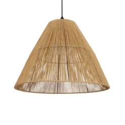 Alternative view of GLOBOSTAR® HUTT 205-0018 Boho Κρεμαστό Φωτιστικό Οροφής με Ντουί 1 x E27 AC 220-240V IP20 - Μπεζ - M50 x Π50 x Υ40cm