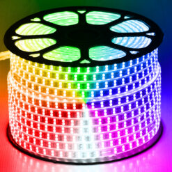 Alternative view of GLOBOSTAR® EPIWIDE 70517 Ταινία LED 24W/m 1560lm/m 120° DC 220-240V Αδιάβροχη IP65 120 x SMD5050 Chip/m Πολύχρωμο RGB Dimmable - Epistar SMD Chip - M100 x Π1.7 x Υ0.7cm - 3 Χρόνια Εγγύηση