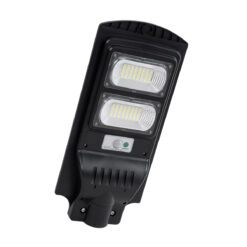 Alternative view of GLOBOSTAR® STREETB 85342 Φωτιστικό Δρόμου LED 60W 3000lm 120° DC 5V με Ενσωματωμένο Φωτοβολταϊκό Panel 6V 9W & Επαναφορτιζόμενη Μπαταρία Li-ion 3.2V 9000mAh με Αισθητήρα Κίνησης-Ημέρας-Νύχτας Αδιάβροχο IP65 Ψυχρό Λευκό 6000K - Μαύρο - Μ22 x Π50 x Υ6cm - 2 Χρόνια Εγγύηση
