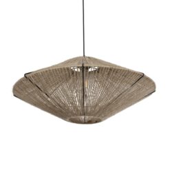 Alternative view of GLOBOSTAR® OVNI 205-0029 Boho Κρεμαστό Φωτιστικό Οροφής με Ντουί 1 x E27 AC 220-240V IP20 - Μπεζ - M60 x Π60 x Υ29cm