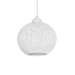 Alternative view of GLOBOSTAR® SOLEI 205-0009 Boho Κρεμαστό Φωτιστικό Οροφής με Ντουί 1 x E27 AC 220-240V IP20 - Λευκό - M20 x Π20 x Υ25cm