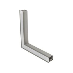 Alternative view of GLOBOSTAR® ALP-CORNER-SIDE90 RECESSA 61790 Χωνευτό Προφίλ Αλουμινίου Γωνία με Λευκό Γαλακτερό Πατητό Κάλυμμα για Ταινίες LED IP20 - Γκρι Ανθρακί Ματ - Μ30 x Π3.5 x Υ4cm