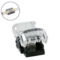 Alternative view of GLOBOSTAR® STRIPCON 70713 Ταχυσύνδεσμος για Μονόχρωμη Ταινία LED 8mm σε 8mm IP20 - Διάφανο - Μ1.3 x Π1.9 x Υ0.8cm