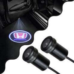 GLOBOSTAR® GHOSTLOGO 81608 Projector Προβολής Μάρκας Αυτοκινήτου "HONDA" LED 2.5W/5W 100lm/200lm 45° DC 12V Αδιάβροχο IP65 Ψυχρό Λευκό 6000K - CREE XHP35 Chip - Μ2.2 x Π3.4 x Υ2.2cm / Q1.9cm - Πακέτο 2 Τεμαχίων - 1 Χρόνο Εγγύηση