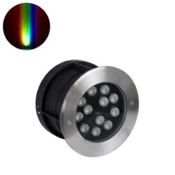 Alternative view of GLOBOSTAR® UNDERWATERTUNI 90422 Υποβρύχιο Χωνευτό Σποτ για Σιντριβάνια/Πισίνες LED 12W 1200lm 30° DC 24V Αδιάβροχο IP68 Πολύχρωμο RGBW Dimmable DMX512 - Bridgelux SMD Chip - Ανοξείδωτο Ατσάλι SS304 - Μ18 x Π18 x Υ11cm / Q17.5 - 3 Χρόνια Εγγύηση