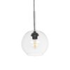 GLOBOSTAR® BALU 206-0038 Μοντέρνο Κρεμαστό Φωτιστικό Οροφής με Ντουί 1 x E27 AC 220-240V IP20 – Διάφανο – Μ20 x Π20 x Υ18cm