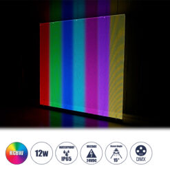 Alternative view of GloboStar® WASHER-PLEXI 90499 Μπάρα Φωτισμού Wall Washer LED 12W 1020lm 15° DC 24V Αδιάβροχο IP65 με Plexiglass Μοριακού Φωτισμού Μ100 x Π3.3 x Υ100cm Πολύχρωμο RGBW DMX512 - Γκρι Ανθρακί - 3 Χρόνια Εγγύηση