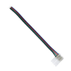 Alternative view of GLOBOSTAR® STRIPCON 70730 Ταχυσύνδεσμος για RGB Ταινία LED 10mm σε 4 Καλώδια IP20 - Λευκό - Μ15 x Π1.5 x Υ0.5cm