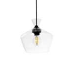 GLOBOSTAR® BALU 206-0039 Μοντέρνο Κρεμαστό Φωτιστικό Οροφής με Ντουί 1 x E27 AC 220-240V IP20 – Διάφανο – Μ22 x Π22 x Υ22cm