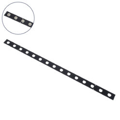 Alternative view of GloboStar® 90237 Μεταλλικο Καλυμμα 1 Μέτρου 15 Τεμαχίων για Ψηφιακή Αλυσίδα Γιρλάντα 20 Σποτ LED με Κωδικό 90140 Μαύρο Μ100 x Π4.7 x Υ1cm