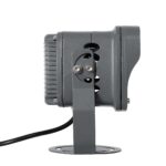 GLOBOSTAR® FLOODXENA 90125 Προβολέας Σποτ Wall Washer LED 12W 1020lm 10° AC 220-240V Αδιάβροχο IP65 Φούξια – Bridgelux SMD Chip – Γκρι Ανθρακί – Μ13.5 x Π11 x Υ15cm – 3 Χρόνια Εγγύηση