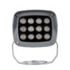 GLOBOSTAR® FLOODXENA 90125 Προβολέας Σποτ Wall Washer LED 12W 1020lm 10° AC 220-240V Αδιάβροχο IP65 Φούξια – Bridgelux SMD Chip – Γκρι Ανθρακί – Μ13.5 x Π11 x Υ15cm – 3 Χρόνια Εγγύηση