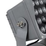 GLOBOSTAR® FLOODXENA 90130 Προβολέας Σποτ Wall Washer LED 24W 2880lm 10° AC 220-240V Αδιάβροχο IP65 Ψυχρό Λευκό 6000K – Bridgelux SMD Chip – Γκρι Ανθρακί – Μ18 x Π13.5 x Υ18cm – 3 Χρόνια Εγγύηση