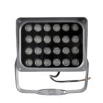 GLOBOSTAR® FLOODXENA 90131 Προβολέας Σποτ Wall Washer LED 24W 2040lm 10° AC 220-240V Αδιάβροχο IP65 Μπλε – Bridgelux SMD Chip – Γκρι Ανθρακί – Μ18 x Π13.5 x Υ18cm – 3 Χρόνια Εγγύηση