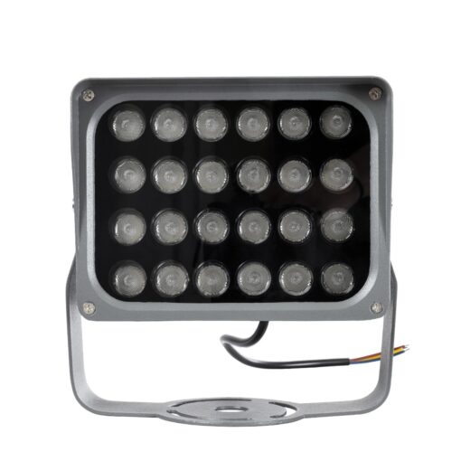 GLOBOSTAR® FLOODXENA 90131 Προβολέας Σποτ Wall Washer LED 24W 2040lm 10° AC 220-240V Αδιάβροχο IP65 Μπλε – Bridgelux SMD Chip – Γκρι Ανθρακί – Μ18 x Π13.5 x Υ18cm – 3 Χρόνια Εγγύηση