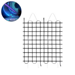 GloboStar® 90141 Digital Pixel Addressable Facade Soft Net Panel - Ψηφιακό Εύκαμπτο Δίχτυ Πάνελ Πρόσοψης Κτιρίων LED SMD 3535 75W/m2 100LED/m2 100PIXEL/m2 SPI/TTL Protocol IC UCS512B 4500lm/m2 120° DC 12V IP67 RGB - Μαύρο Σώμα - Μ100 x Π100 x Υ1.7cm