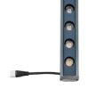 GLOBOSTAR® WASHERMARGO 90150 Μπάρα Φωτισμού Wall Washer LED 24W 2520lm 30° DC 24V Αδιάβροχο IP66 Ultra Θερμό Λευκό 2200K Dimmable – Bridgelux SMD Chip – Γκρι Ανθρακί – Μ100 x Π4 x Υ5cm – 3 Χρόνια Εγγύηση