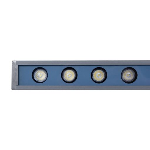 GLOBOSTAR® WASHERMARGO 90153 Μπάρα Φωτισμού Wall Washer LED 24W 2880lm 30° DC 24V Αδιάβροχο IP66 Ψυχρό Λευκό 6000K Dimmable – Bridgelux SMD Chip – Γκρι Ανθρακί – Μ100 x Π8.5 x Υ4cm – 3 Χρόνια Εγγύηση