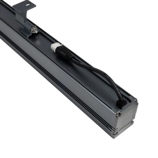 GLOBOSTAR® WASHERMARGO 90155 Μπάρα Φωτισμού Wall Washer LED 24W 2040lm 30° DC 24V Αδιάβροχο IP66 Ροζ Dimmable – Bridgelux SMD Chip – Γκρι Ανθρακί – Μ100 x Π4 x Υ5cm – 3 Χρόνια Εγγύηση