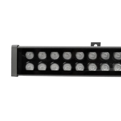 GLOBOSTAR® WASHERMOZA 90168 Μπάρα Φωτισμού Wall Washer LED 72W 6120lm 10-30° DC 24V Αδιάβροχο IP66 Μπλε Dimmable – Bridgelux SMD Chip – Γκρι Ανθρακί – Μ100 x Π14 x Υ7cm – 3 Χρόνια Εγγύηση