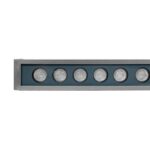 GLOBOSTAR® WASHERMOZA 90170 Μπάρα Φωτισμού Wall Washer LED 72W 6120lm 10-30° DC 24V Αδιάβροχο IP66 Πολύχρωμο RGB Dimmable – Bridgelux SMD Chip – Γκρι Ανθρακί – Μ100 x Π5 x Υ4cm – 3 Χρόνια Εγγύηση