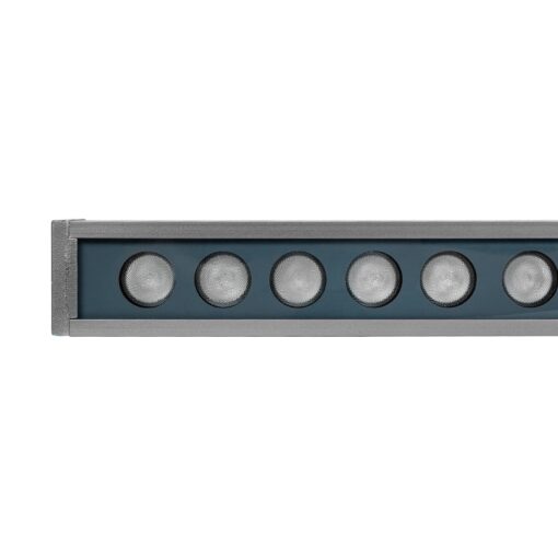 GLOBOSTAR® WASHERMOZA 90170 Μπάρα Φωτισμού Wall Washer LED 72W 6120lm 10-30° DC 24V Αδιάβροχο IP66 Πολύχρωμο RGB Dimmable – Bridgelux SMD Chip – Γκρι Ανθρακί – Μ100 x Π5 x Υ4cm – 3 Χρόνια Εγγύηση
