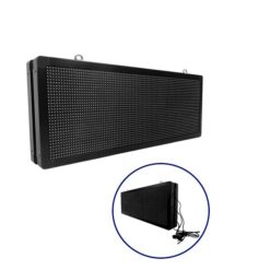 GLOBOSTAR® DISPLAY 90324 Κυλιόμενη Ψηφιακή Επιγραφή P10 Διπλής Όψης LED AC 220-240V Αδιάβροχο IP65 Πορτοκαλί - WiFi Control μέσω FK APP - Αισθητήρας Θερμοκρασίας & Υγρασίας - Μ104 x Π12 x Υ40cm - 2 Χρόνια Εγγύηση