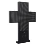 GloboStar® 90346 Κυλιόμενη Ψηφιακή Επιγραφή Σταυρός Φαρμακείου P10 LED SMD AC 220-240V με Wi-Fi - Αδιάβροχή IP54 - Μονής Όψης - Μ100 x Π12 x Υ100cm Πράσινο